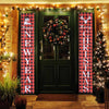 Yescom Christmas Sign Happy New Year Door Welcome Sign Set of 2