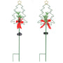 Yescom Solar Garden Stake Lights Chrismas Tree 2ct/Pack, Pine Cones Image