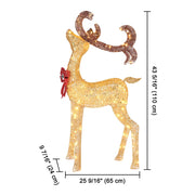 Yescom 3.6ft Outdoor Lighted Reindeer Decorations 1-piece(Buck) Image