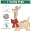 Yescom Outdoor Lighted Reindeer Family 2-piece(Doe & Fawn)