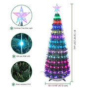 Yescom Pre-lit Artificial Christmas Tree Remote & APP Control Image