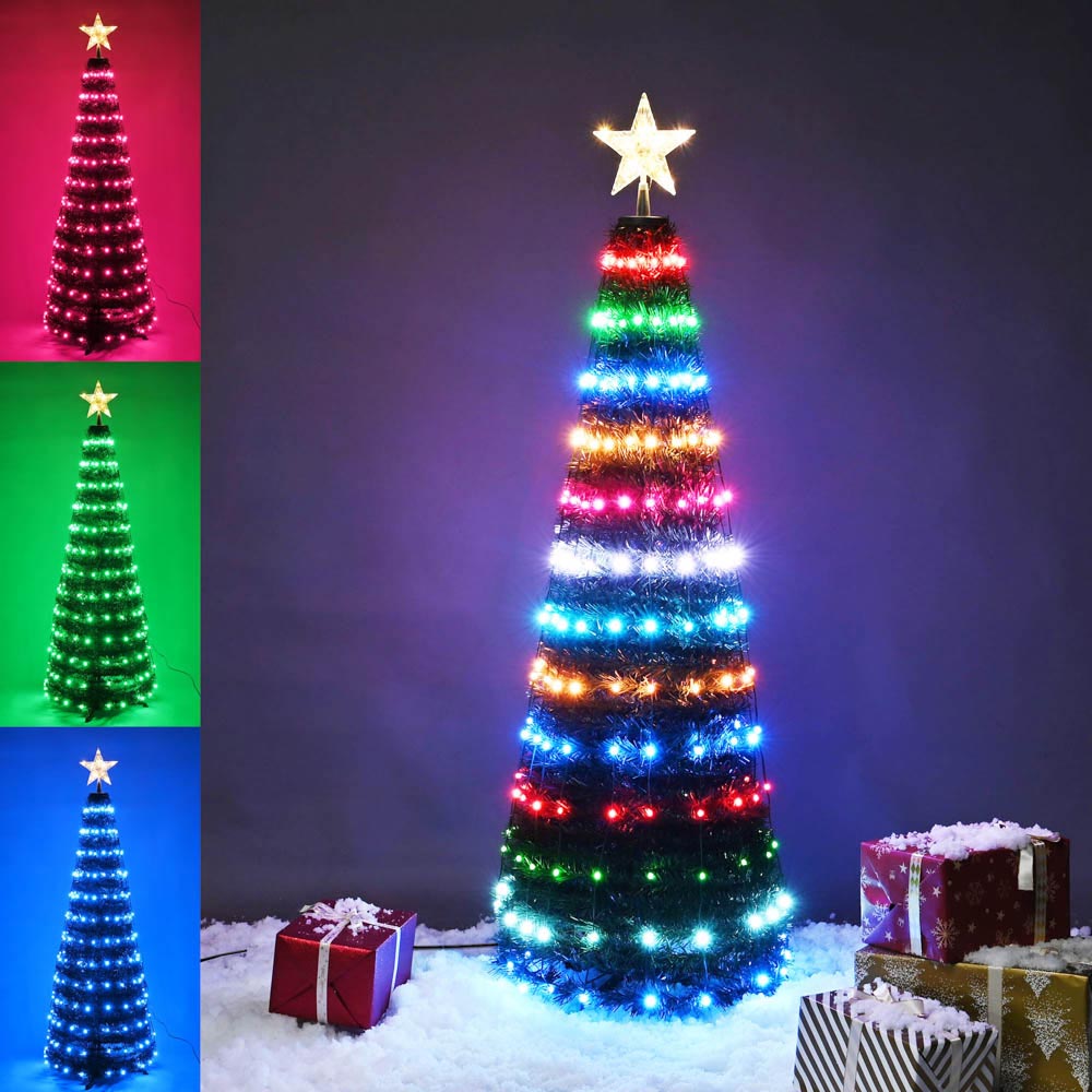 Yescom Pre-lit Artificial Christmas Tree Remote & APP Control Image