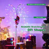 Yescom 5 Ft Lighted Willow Tree 216 LEDs Color Changing Christmas Decor