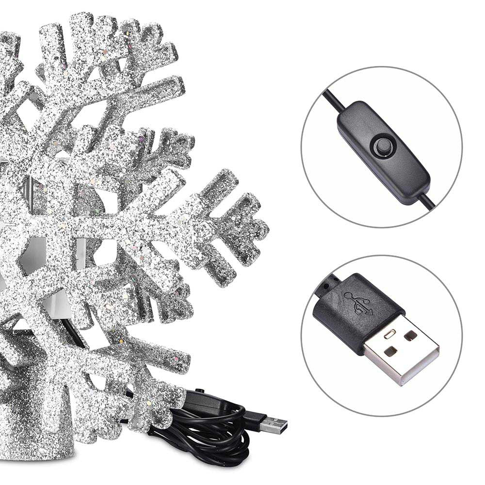 Yescom Christmas Tree Topper Light Projector 3-Films Image