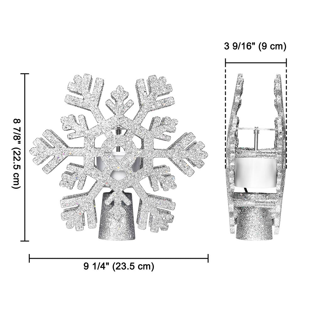 Yescom Christmas Tree Topper Light Projector 3-Films Image