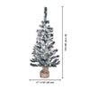 Yescom 3 feet White Flocked Christmas Tree Decor