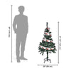 Yescom 4 feet Synthetic Christmas Tree Foldable X-shaped Metal Stand