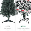 Yescom 5 feet White Flocked Christmas Tree Decor