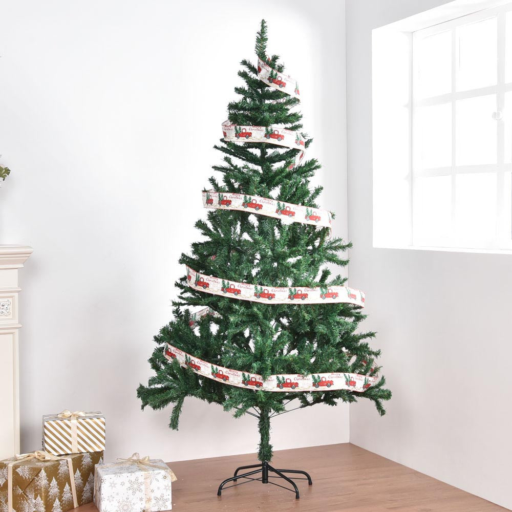 Yescom 6 feet Synthetic Christmas Tree Foldable X-shaped Metal Stand Image