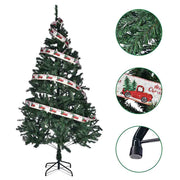 Yescom 7.5 feet Synthetic Christmas Tree Foldable X-shaped Metal Stand Image