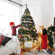 Yescom 7.5 feet Synthetic Christmas Tree Foldable X-shaped Metal Stand Image