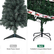 Yescom 7.5 feet Synthetic Christmas Tree Foldable X-shaped Metal Stand Image