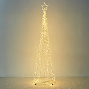 Yescom 9' Outdoor Christmas Tree Prelit Lightshow Solar Powered, Warm White Image