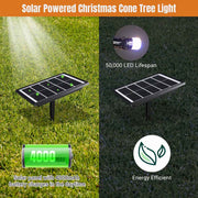 Yescom 12' Outdoor Christmas Tree Prelit Lightshow Solar Powered Image