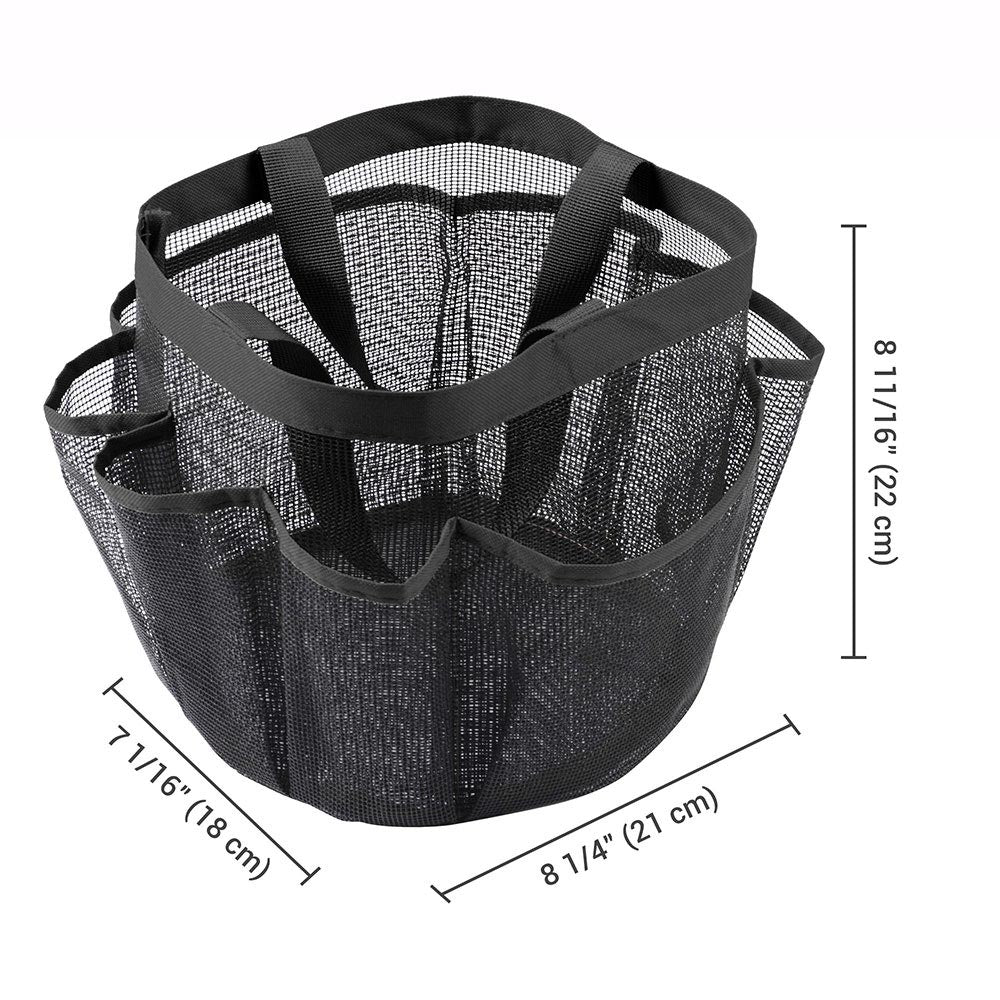 Yescom 8 Pocket Portable Shower Mesh Caddy Tote Bag Handle Image