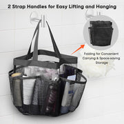 Yescom 8 Pocket Portable Shower Mesh Caddy Tote Bag Handle Image