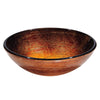 Yescom Round Tempered Glass Artistic Vessel Sink Countertop