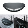 Yescom Oval Tempered Glass Bathroom Vanity Sink Grey 22x14"