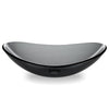 Yescom Oval Tempered Glass Bathroom Vanity Sink Grey 22x14"