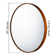 Yescom Round Framed Bathroom Mirror Wall-mounted Image