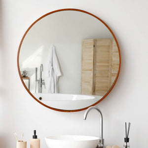 Yescom Round Framed Bathroom Mirror Wall-mounted