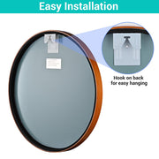 Yescom Round Framed Bathroom Mirror Wall-mounted Image