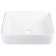 Yescom 19x16 Rectangular Porcelain Sink Bathroom Vanity w/ Drain Image