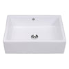 Aquaterior 20" Rectangle Porcelain Bathroom Sink Overflow w/ Drain