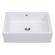 Yescom 20" Rectangle Porcelain Bathroom Sink Overflow w/ Drain Image