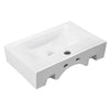 Yescom Porcelain Bathroom Sink w/ Drain Rectangular 18x12"