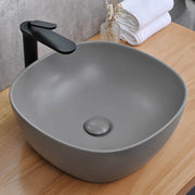 Yescom 16" Above Counter Bathroom Sink Bowl Gray Image