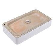 Yescom Rectangular Sink Porcelain w/ Drain 23x13" Image