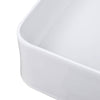 Aquaterior Rectangular Sink Porcelain w/ Drain 23x13"