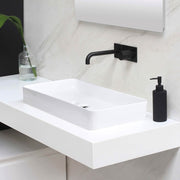 Yescom Rectangular Sink Porcelain w/ Drain 23x13" Image