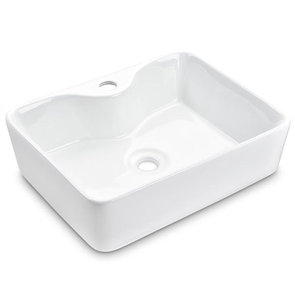 Yescom 19x15 Porcelain Bathroom Sink White Lavatory Basin Image