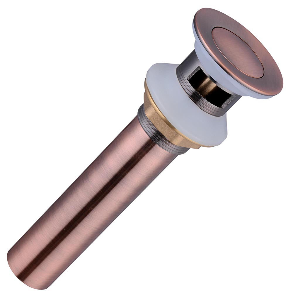 Yescom 1 1/2" Kitchen Overflow Pop Up Drain, Copper Image