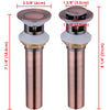 Yescom 1 1/2" Kitchen Overflow Pop Up Drain