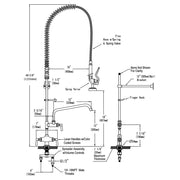 Yescom Kitchen Pull Out Faucet+Add-on Faucet Commercial Image