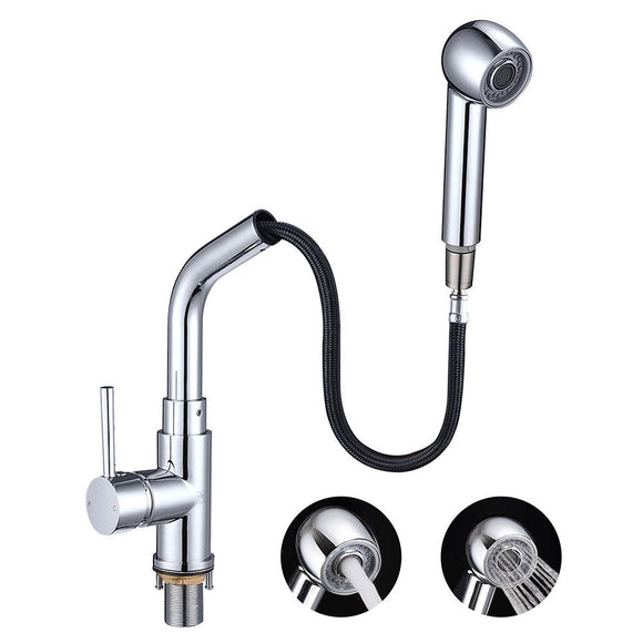 Yescom Pull-out Kitchen Sink Faucet 1 Handle Stainless Steel Image