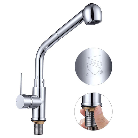 Yescom Pull-out Kitchen Sink Faucet 1 Handle Stainless Steel Image