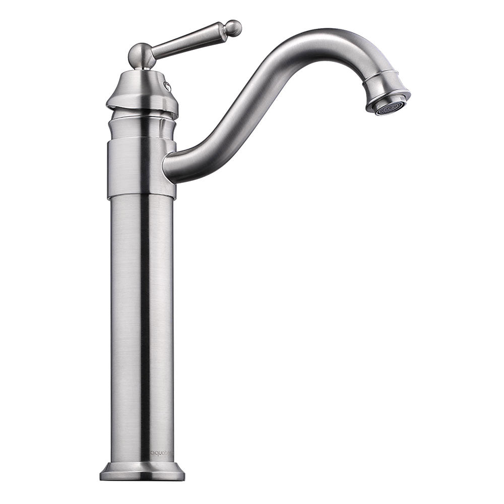 Yescom 13" Bathroom Bar Sink Vessel Faucet Brushed Nickel Image