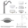 Yescom 13" Bathroom Bar Sink Vessel Faucet Brushed Nickel