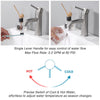 Aquaterior Bathroom Sink Faucet 1-Handle Cold & Hot, 7.5"H