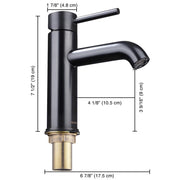 Yescom Bathroom Sink Faucet 1-Handle Cold & Hot, 7.5"H Image