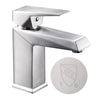 Aquaterior Bathroom Sink Faucet Square 1-Handle Cold & Hot, 7"H