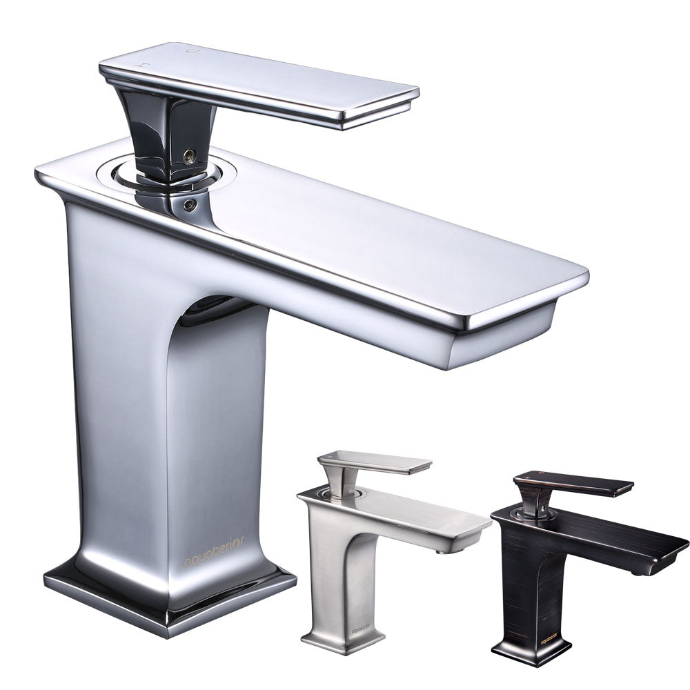 Yescom Bathroom Sink Faucet 1-Handle Cold & Hot, 6.7"H Image