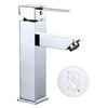 Aquaterior Bathroom Faucet Single Hole 1-Handle Cold & Hot 8"H