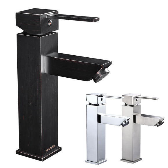 Yescom Bathroom Faucet Single Hole 1-Handle Cold & Hot 8