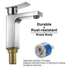 Aquaterior Bathroom Faucet Single Hole Square 1-Handle Cold Hot 7.5"H