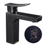 Aquaterior Bathroom Faucet Single Hole Square 1-Handle Cold Hot 7.5"H